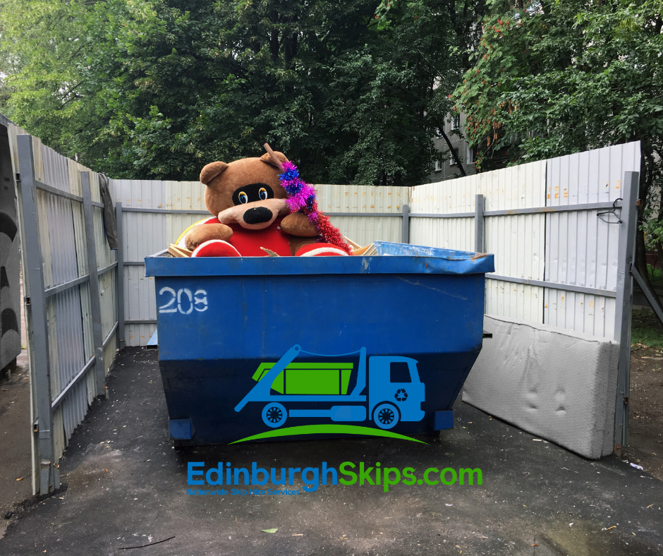 Do you need local 4 yard skip hire in Edinburgh? click here for 12-yard skip hire prices and book a 12-yard open or enclosed top skip online in the Edinburgh area